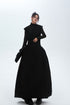Sheer Sleeve Long Dress
